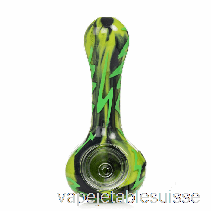 Vape Suisse Eyce Oraflex Switchback Cuillère En Silicone Créature Vert (noir / Vert Lime)